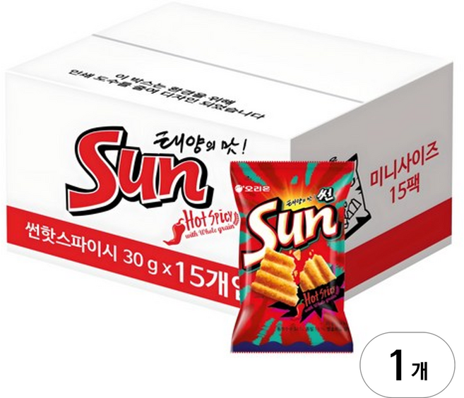 오리온 태양의 맛 썬, 30g, 15개