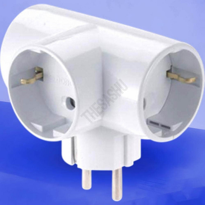 튼튼한3구T자멀티탭 과전류방지T자멀티탭 슬림형3구T자콘센트 3구 T자