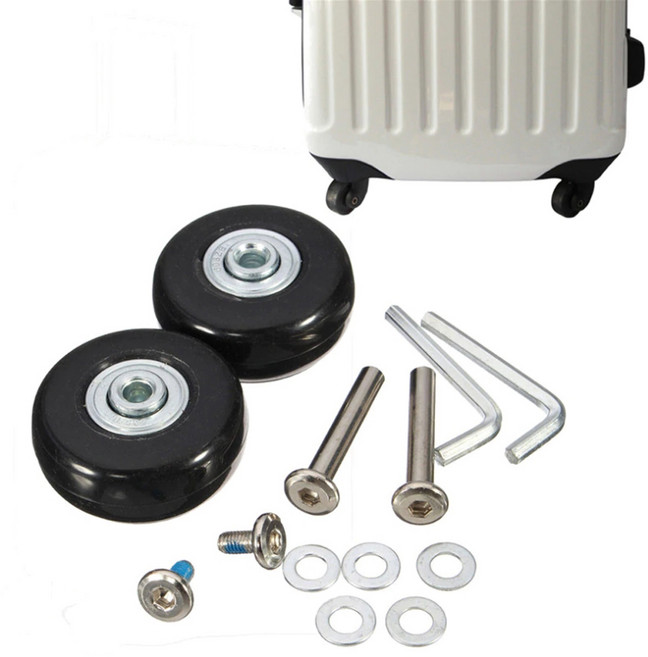 45mm 캐리어 교체 바퀴 2p 셀프수리 우레탄 고무바퀴