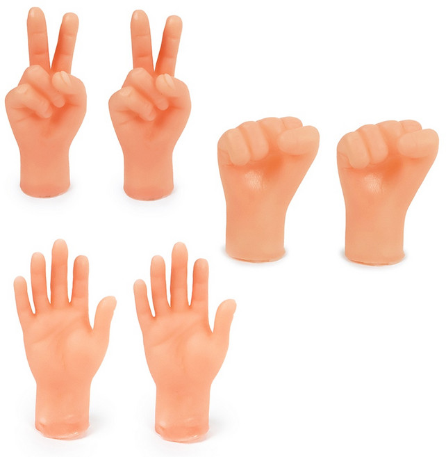 연출용 미니 핸드 장난감 손 2p 손가락인형, 바위