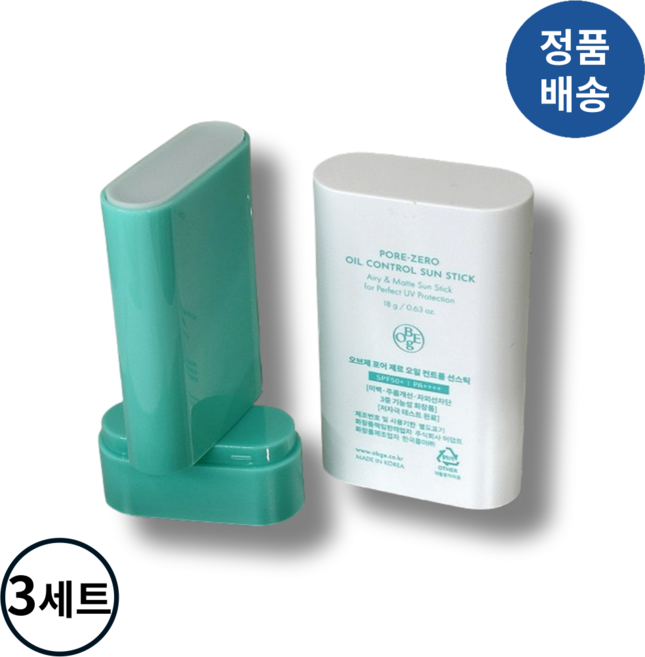 [정품배송] *오브제* OBgE 포어-제로 오일 컨트롤 선스틱 듀얼구성 I 보송케어 유분컨트롤 기름종이선스틱 보들증정 신규리뉴얼 유분컨트롤 피지조절케어!!++, 6개, 18g