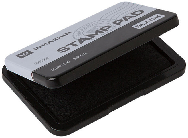 화신 스탬프 패드 (흑청적), 흑색