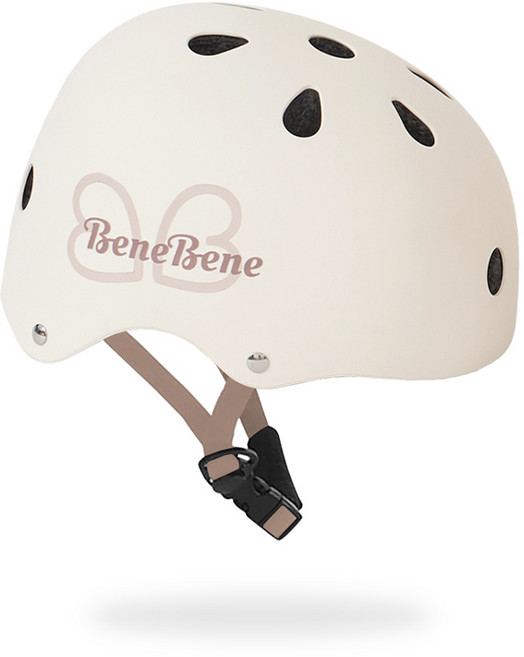 베네베네 킥보드 자전거 유아 어린이 안전 세이프티 키즈 보호 헬멧, 아이보리, 1개