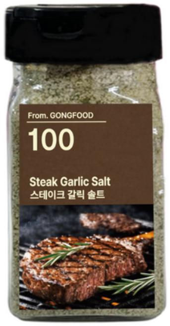 공푸드 스테이크 솔트 한우 삼겹살 닭꼬치 조리용, 1개, 100g