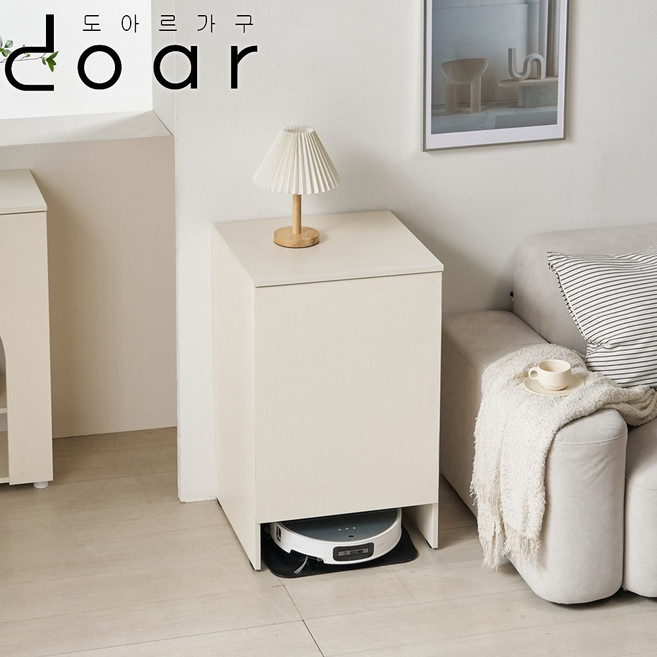 도아르 로봇 청소기장 로보락 청소기 수납장 로청장 바퀴형 600, 로봇청소기장 바퀴형