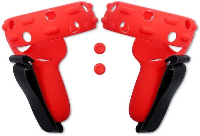 Oculus Quest 2 용 소프트 실리콘 보호 커버 멀티 컬러 옵션 스크래치 방지 조정 가능한 케이스 부품, 02 RED