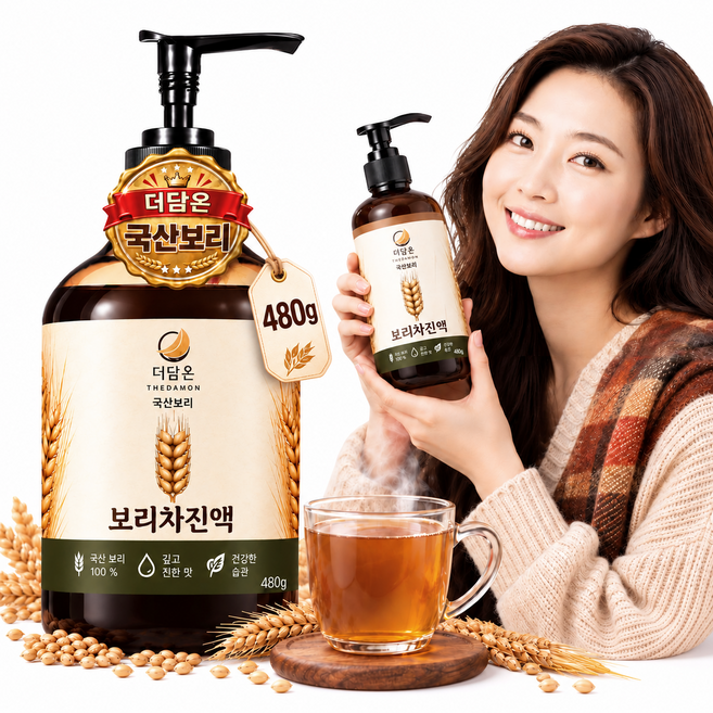 더담온 국산보리 보리차 진액, 1개, 480g