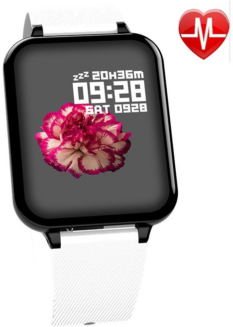 건강 스포츠 스마트워치 40mm, 흰색, B57