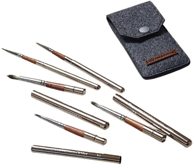 화홍 세필붓 356R 5본조세트(전용캡포함), 1세트