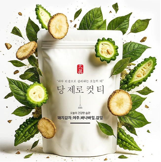 당제로컷티 혈당관리 당뇨관리차 돼지감자 여주 바나바잎 감잎 건강한차, 1개, 20개입, 1.5g