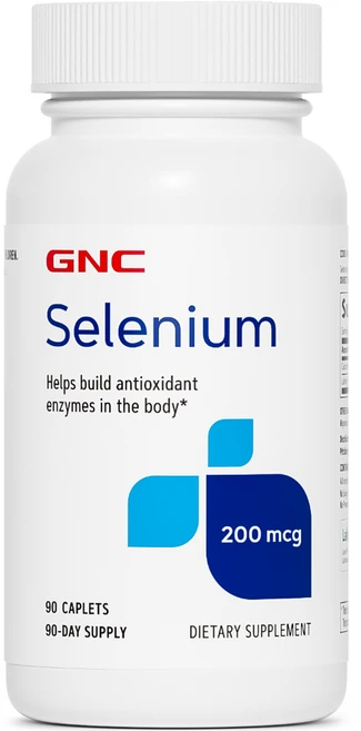 GNC 셀레늄 200mcg 캐플렛, 90정, 1개 - 쿠팡