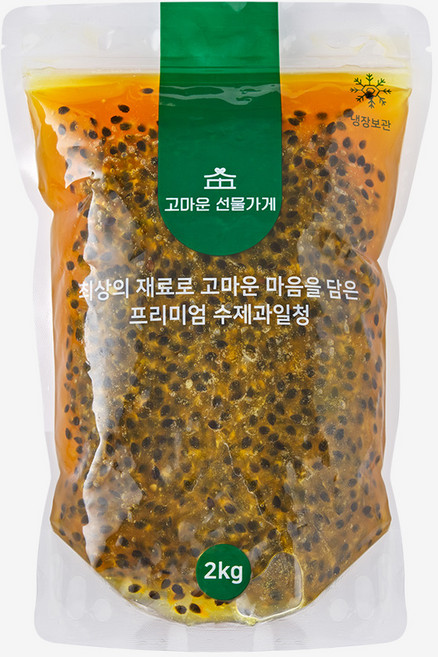 카페수제청 패션후르츠청 백향과청 과일청 대용량 홈카페 수제청 [고마운선물가게], 600g, 600g, 1개, 1개입