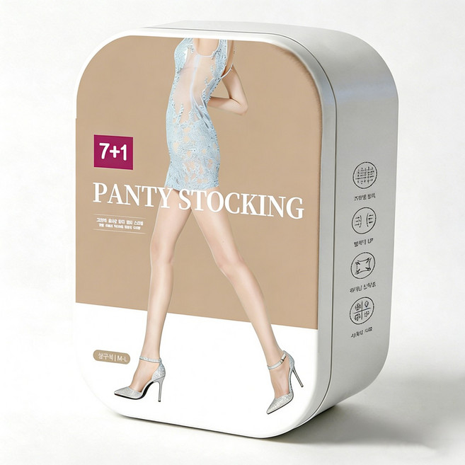 살색스타킹 팬티스타킹 15D 맨살같은 초박형 올풀림방지 고탄력 8p 보관케이스