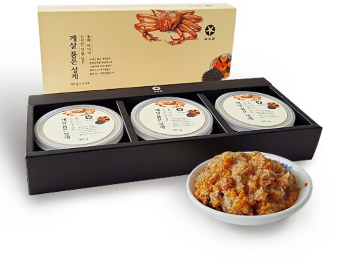 씨트리 게살품은성게 세트, 3ea, 90g