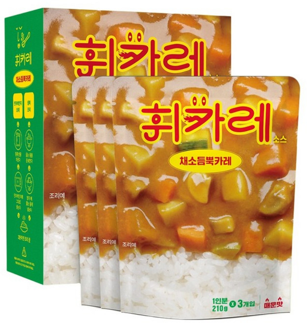 휘카레 채소듬뿍 카레 매운맛 210g 3개