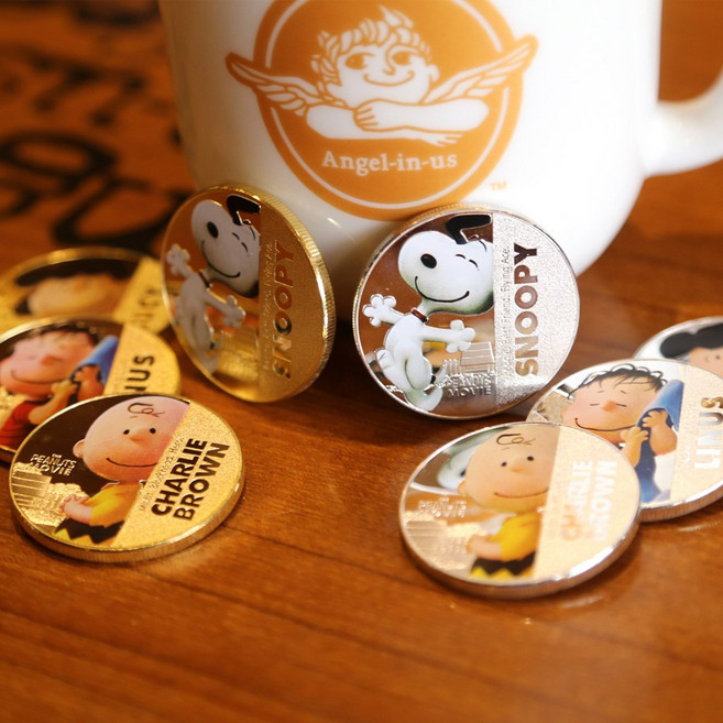 크리에잇투 스누피 기념주화 코인4종세트, 골드