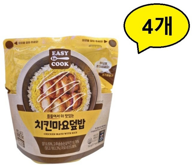 치킨 마요 덮밥 162g, 4개