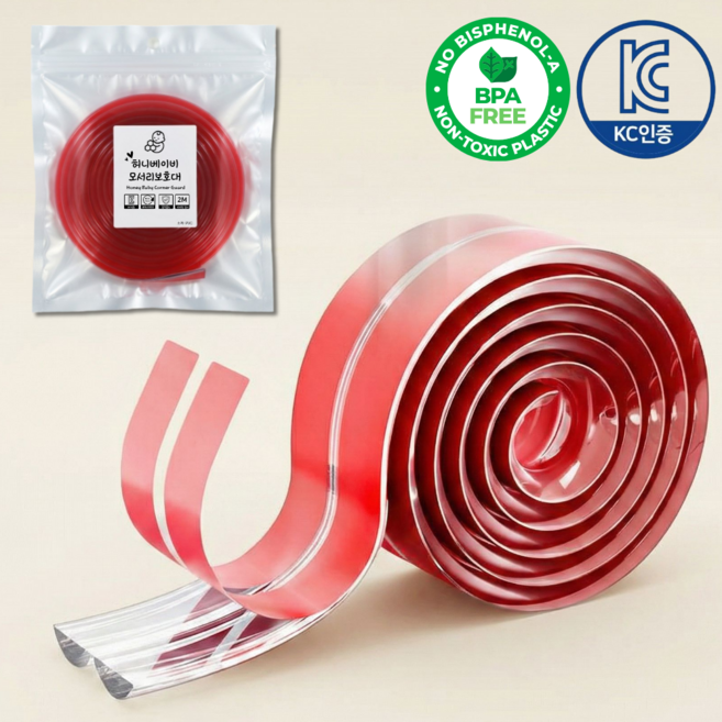 허니베이비 아기 모서리 보호대 KC인증, 1개, 투명