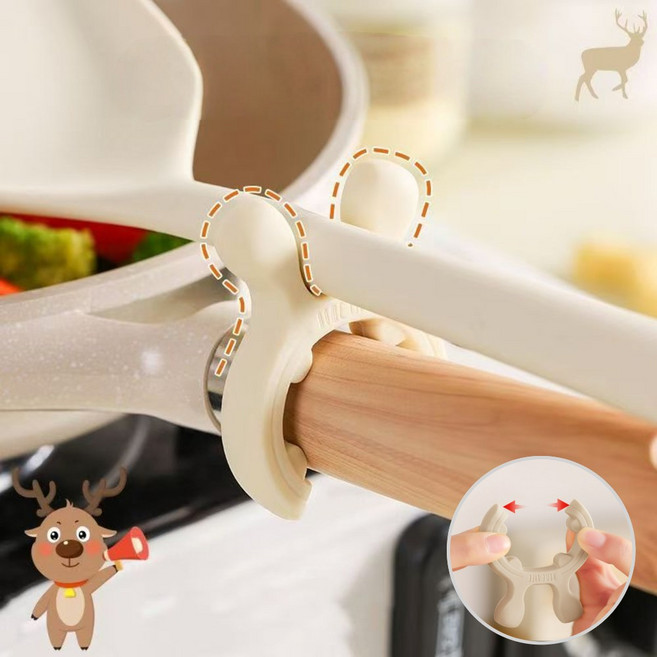 헬스와미 3개 6개세트 실리콘 토끼 국자 스푼 받침대 조리도구 거치대