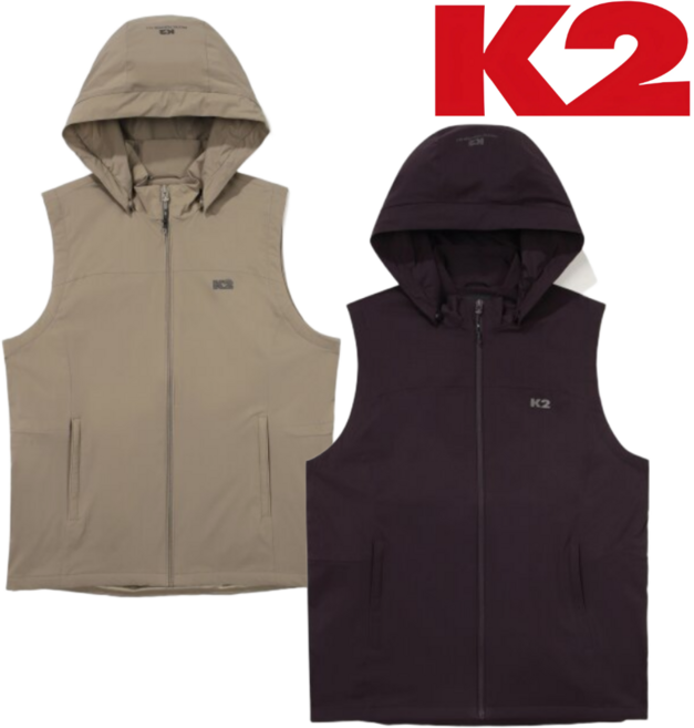 [정상가: 149 000원] K2 여성 기모 조끼 베스트 봄 가을 겨울 방한 방풍 루즈핏 후드탈부착 힙덮는 경량조끼 일상 외출 등산 캠핑 골프 여행 운동 산행 아웃도어 상의