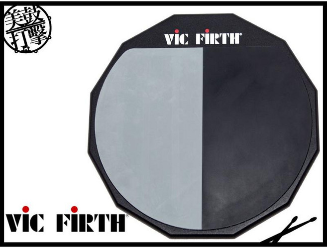 Vic Firth Pad 12H 12吋雙面打擊板 鼓墊 靜音練習墊【美鼓打擊】, 1個
