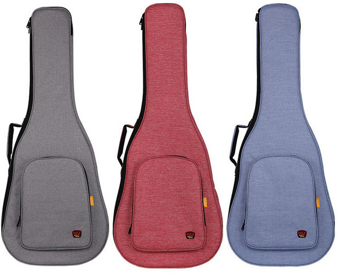 RUIZ 고급 25mm 옥스포드 통기타 가방 케이스 파스텔, 그레이, 1개