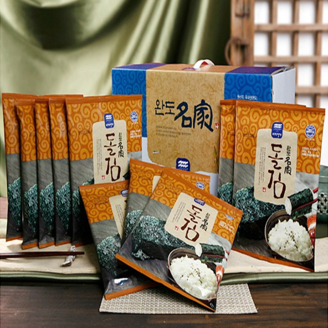 완도명가 구이김세트 2호 / 돌김구이김 7매 x 20봉, 1세트