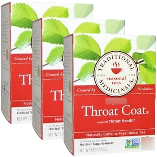 트레디셔널메디시널스 쓰로트 코트 허벌 티, 2g, 16개입, 3개 - 쿠팡