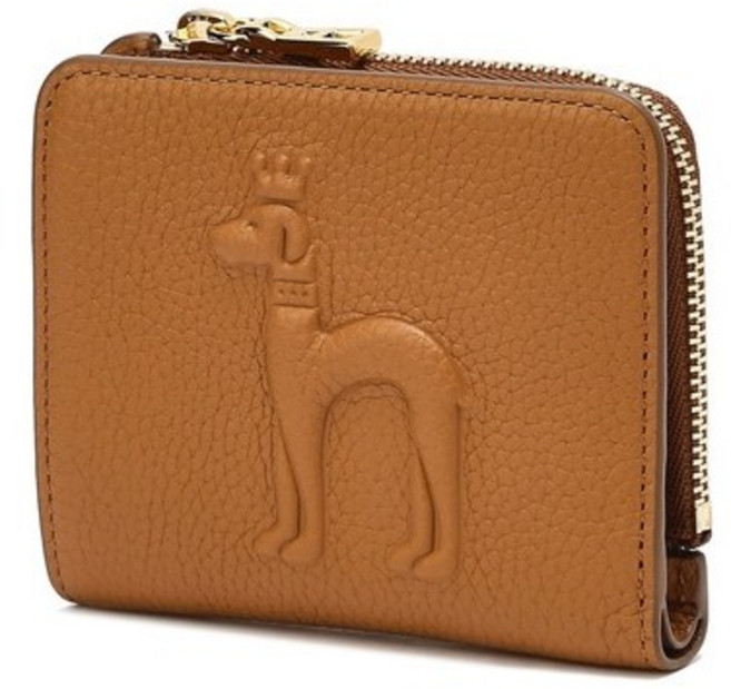 [백화점A/S] 헤지스 지갑 여성지갑 MIGHTY 브라운 퍼피 엠보 라운드지퍼 반지갑 - HIWA2F252W2BR 보증서 제공 선물포장 빠른배송