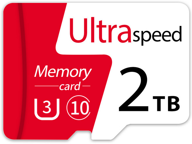 2TB U3 C10 2T MicroSD 메모리 카드 클래스 10 TF 미니 카드 카메라 스마트폰 노트북을 위한 마이, 1개