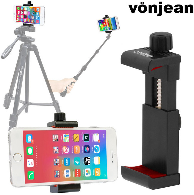 본젠 스마트폰 핸드폰 촬영용 거치대 [삼각대 셀카봉 브이로그 사진 영상 촬영용품 등], 1개
