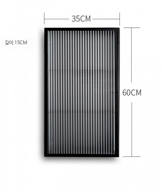 모루유리 수납장 욕실 북유럽 수건장 3단 인테리어 벽걸이, 맞춤형 크기