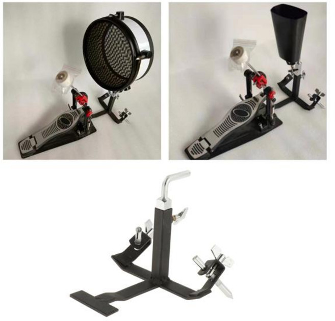 카우벨 페달 풋 브래킷 타악기 드럼 심벌즈 스탠드 콘서트 연습실