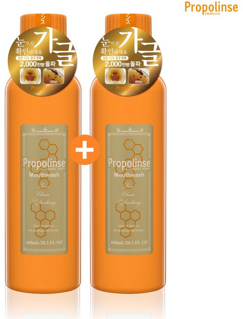 프로폴린스 프로 가글 대용량 600ml, 2개