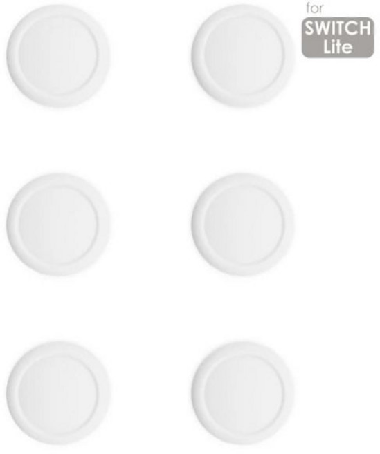 Skull & co. JoyCon 교체용 조이스틱 커버 닌텐도 스위치 및 OLED 조이콘 컨트롤러용 수리 부품, Lite Gray, Lite Gray, Lite Gray