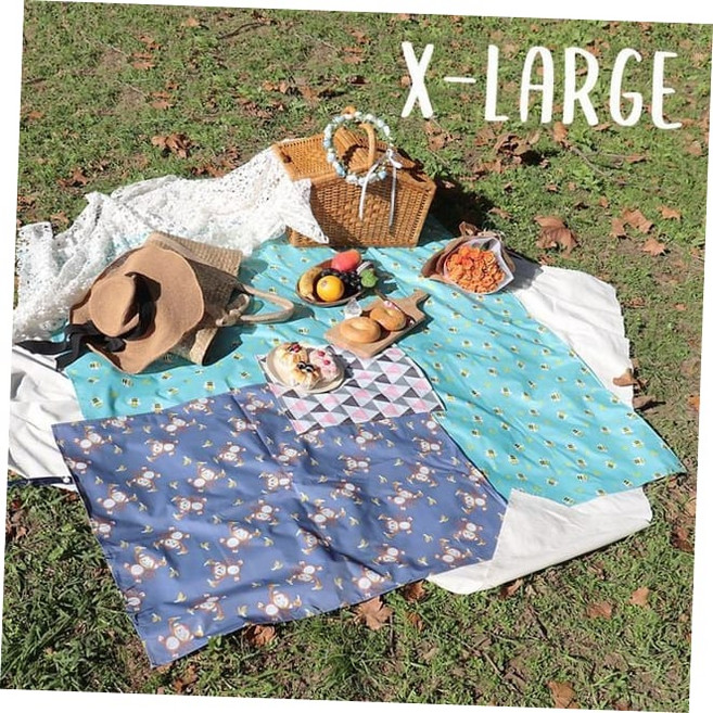 더해피 양면방수 특대형 식탁/테이블/피크닉 매트, 양면방수매트(특대)_별빛(네이비)