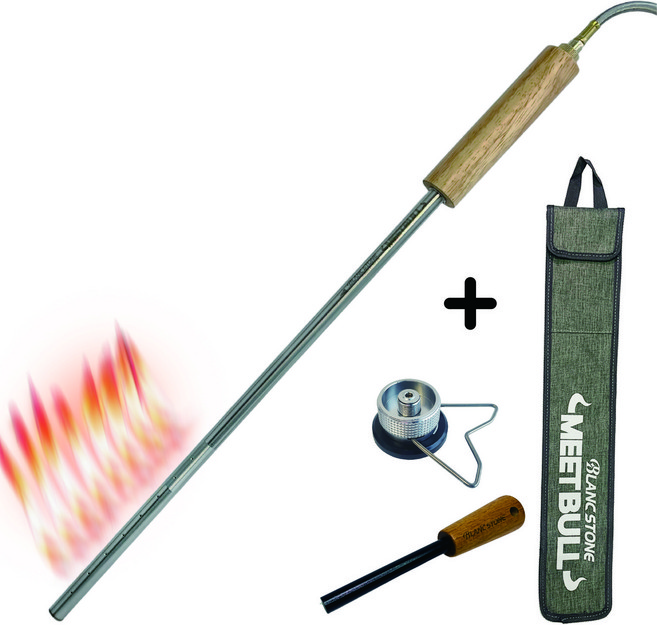 밑불 토치 캠핑 불멍 장작 화로대 롱토치 (3초 모닥불 완성), 1개