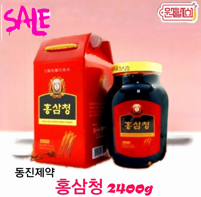 동진제약 홍삼청, 1개, 2.4kg