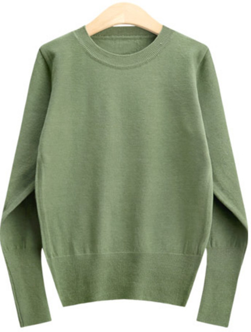 멀티플레이 베이직 라운드 니트 4color