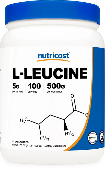뉴트리코스트 L-류신 파우더 글루텐 프리 무맛 500g 1병, 1개, 498.951g - 쿠팡