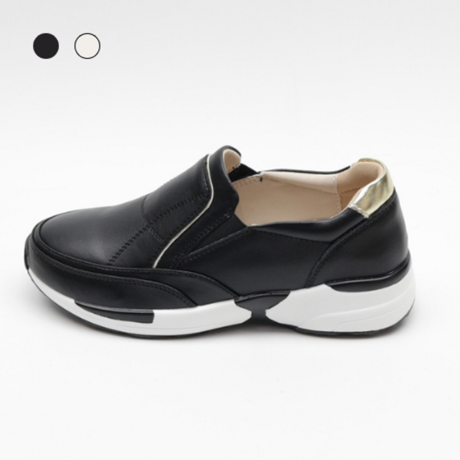 페조 여성 소가죽 슬립온 로퍼 컴포트 워킹화 PZSL-CNK-1080