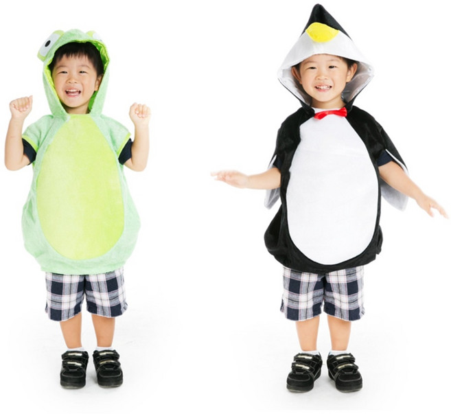 개구리 병아리 펭귄 꿀벌 후드 분장 의상 어린이집 동물 행사 유치원 공연 잔치