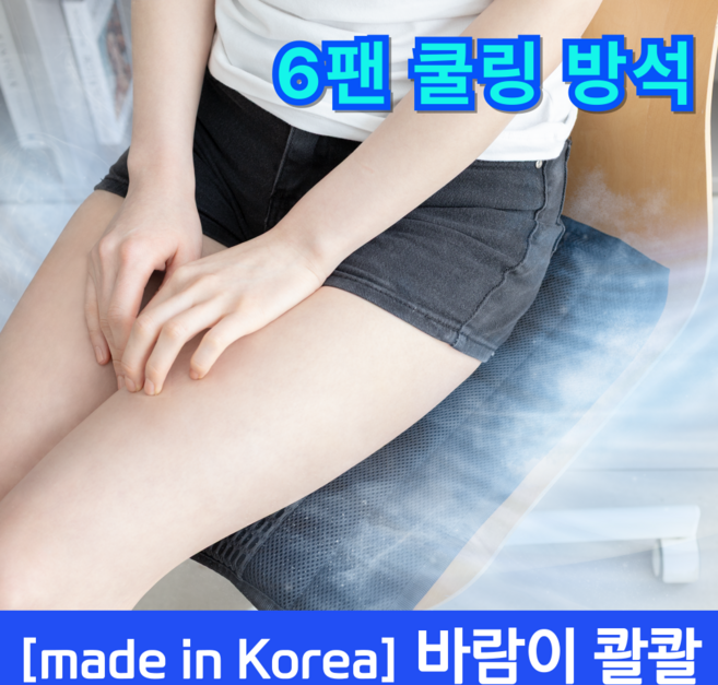 쿨차 쿨링 통풍 방석 6팬 바람 통풍 시트 여름 사무실 차량용 쿨방석