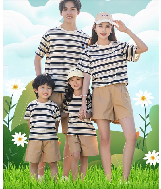 봄 여름 패밀리룩 가족캠핑룩 커플룩 가족티셔츠