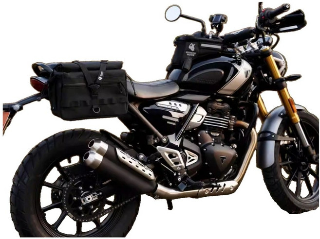 OD 트라이엄프 호환 스크램블러400X/스피드400/본네빌T100/T120 튜닝 퀵릴리스 사이드백 가방 새들백, 스크램블러400X(12-14L 왼쪽)