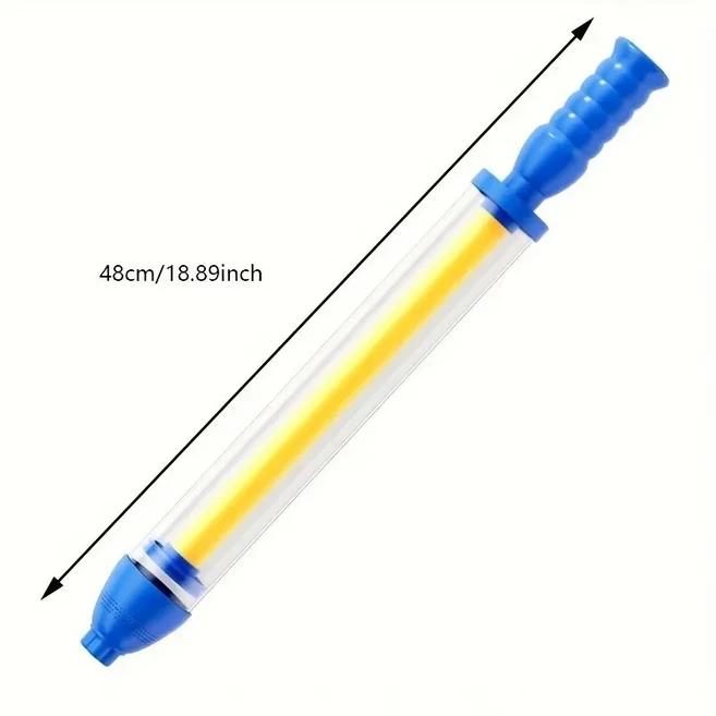 쿠쿠스토어 1pcs 새로운 불꽃 분수 물총-슈퍼 흙 젖은 야외 풍선 전투 해변 파티 표류 모험, 02 1pc blue