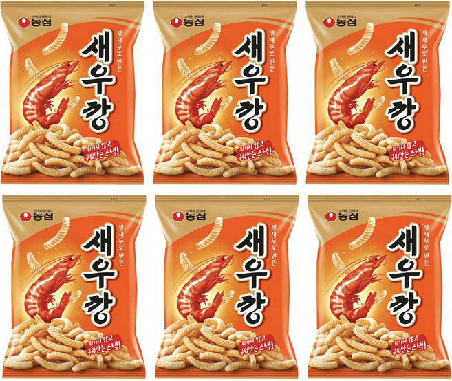 새우깡, 90g, 6개