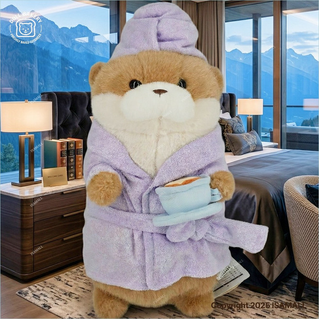 호캉스 우소우소짱 인형 브라운 27cm 공식라이선스 정품, 1개