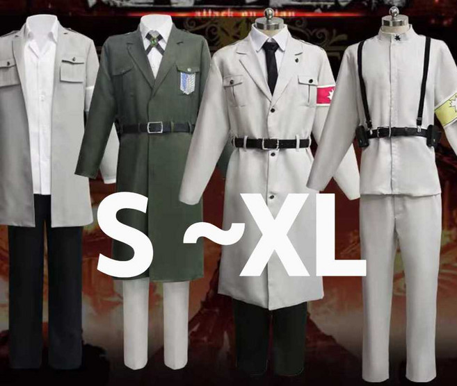 딩밍월드 조사병단 진격의 세트 진격거 옷 의상 풀세트 XL, 1개, 마레군관 세트 M