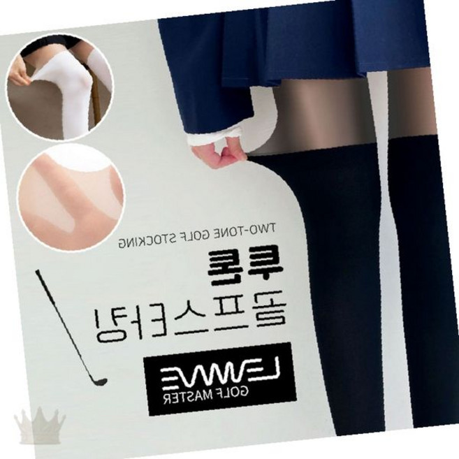투톤 컬러 압박 골프 스타킹 자외선 차단 팬티 스타킹 야외 운동용